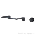 Matte Black Single Lever Wall Mounted Basin Faucet